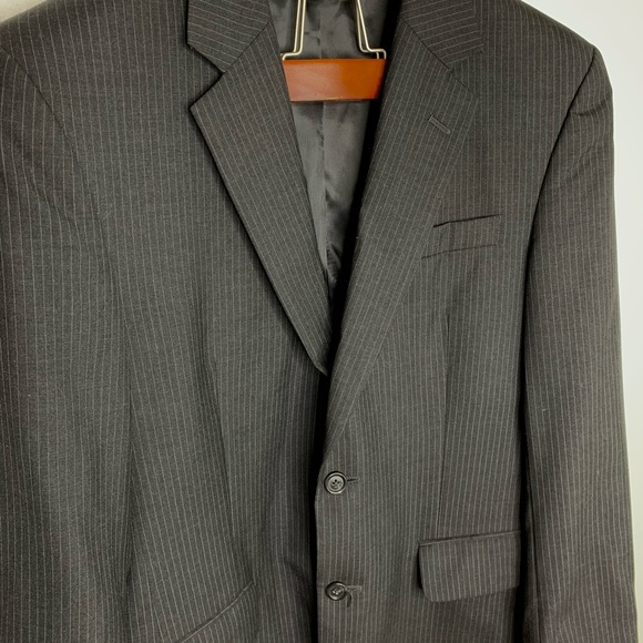 Joseph A. Bank 38R Pinstripe Blazer Suit Jacket - Picture 3 of 6